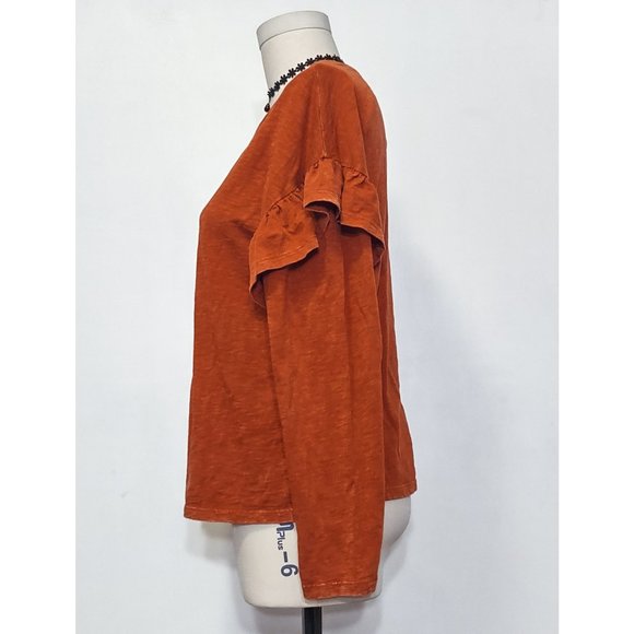 Universal Thread Ruffle Sleeve Top - Picture 2 of 6